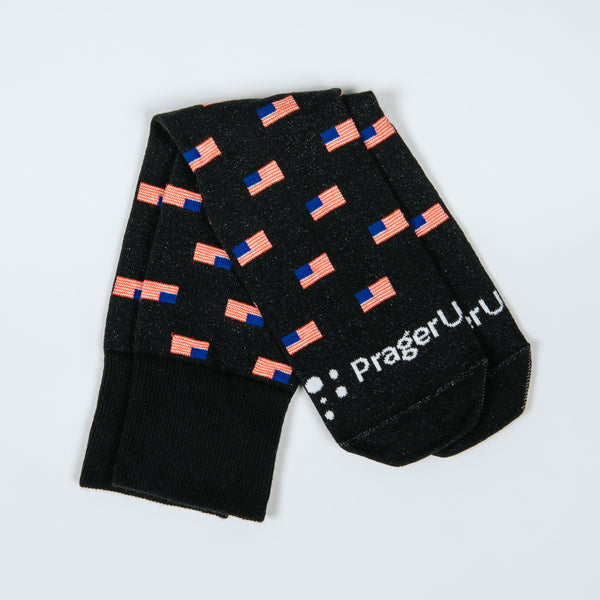 Flag Socks - Black