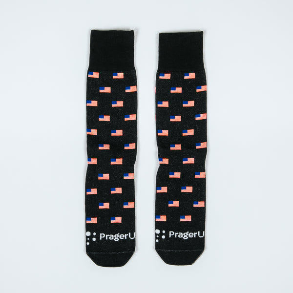 Flag Socks - Black