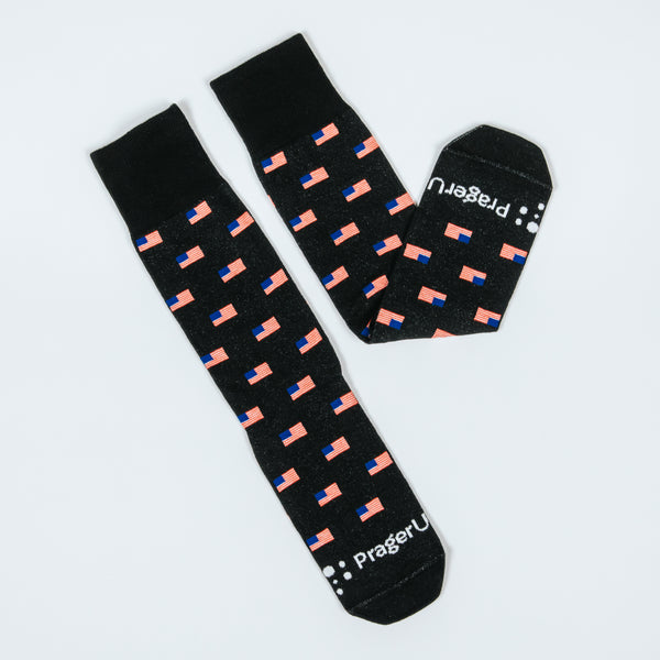 Flag Socks - Black
