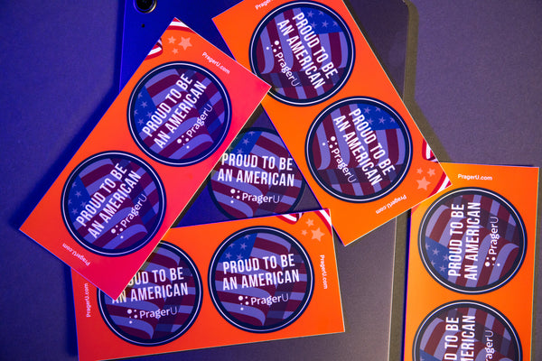 PragerU Proud To Be An American Sticker Sheet - SINGLE SHEET