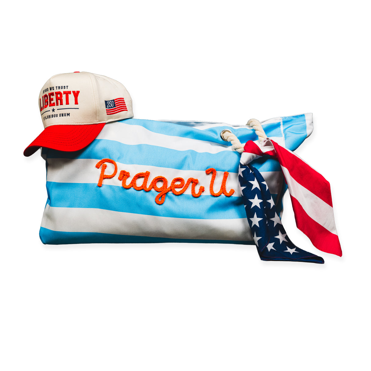 American Summer Bundle | Beach Tote, Bandana & Hat