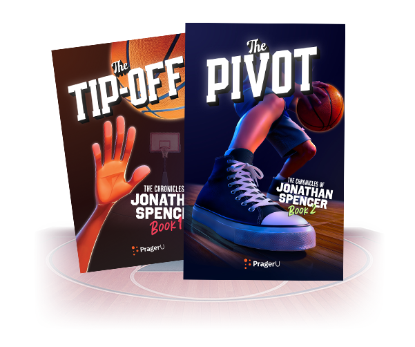 PragerU The Chronicles of Jonathan Spencer book bundle, featuring multiple books displayed in a sleek, modern cover design.