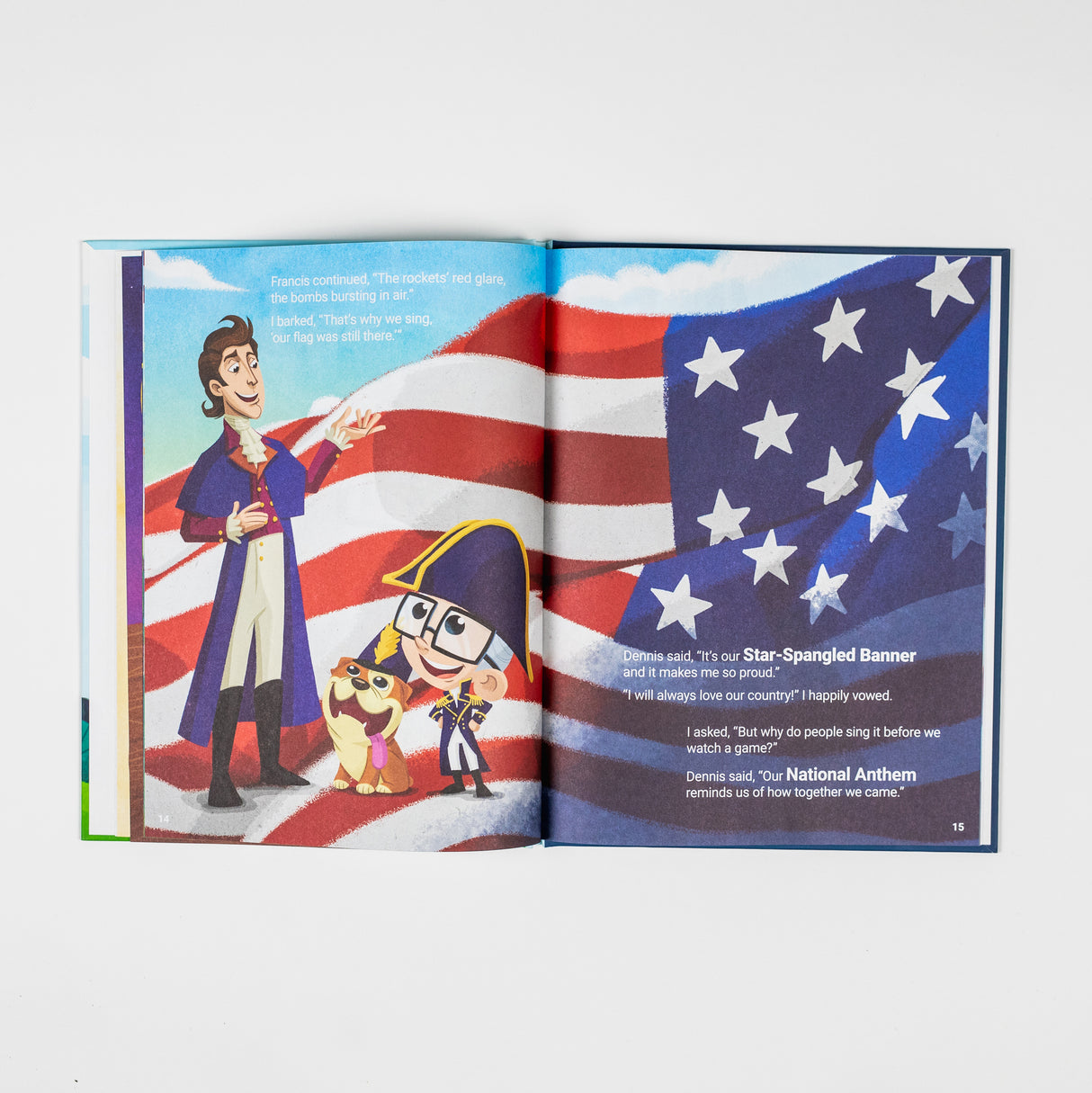Limited edition hardcover of Otto's Tales Book by PragerU featuring the national anthem and pledge of allegiance.