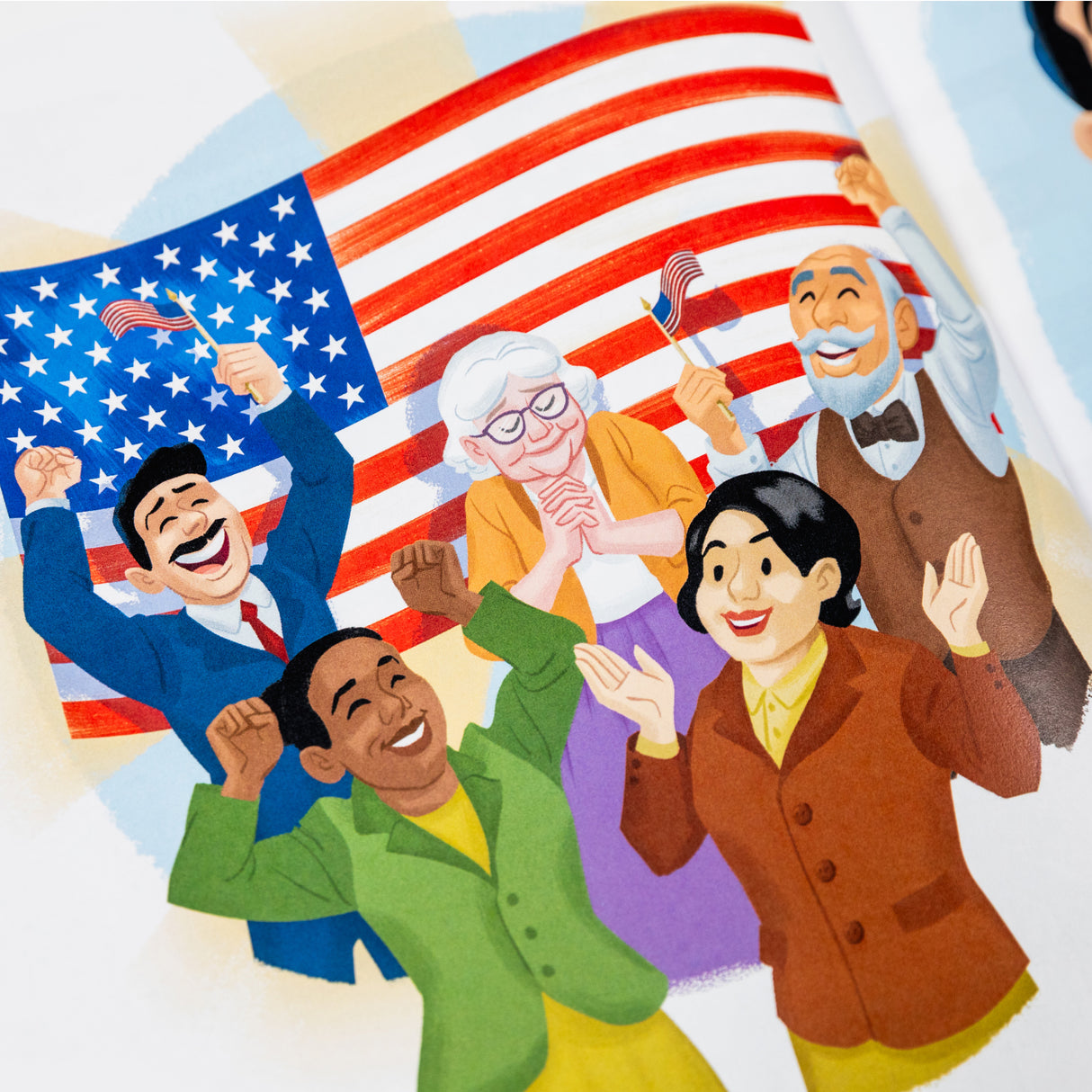 PragerU's book "Otto's Tales: The American Trinity" featuring the cover with title and artwork, focused on American history themes.