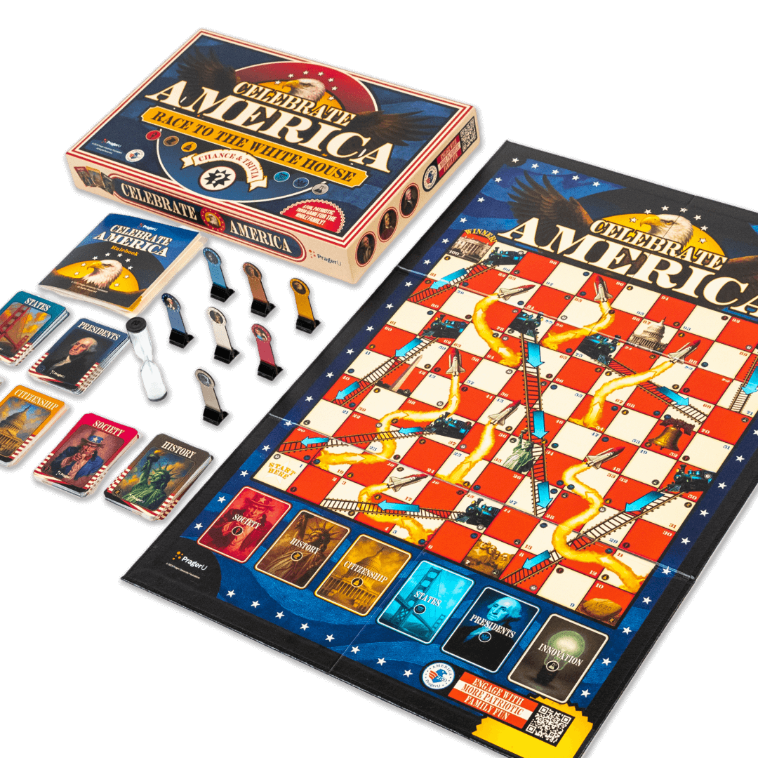 Celebrate America&ndash;Race to The White House Board Game - PragerU