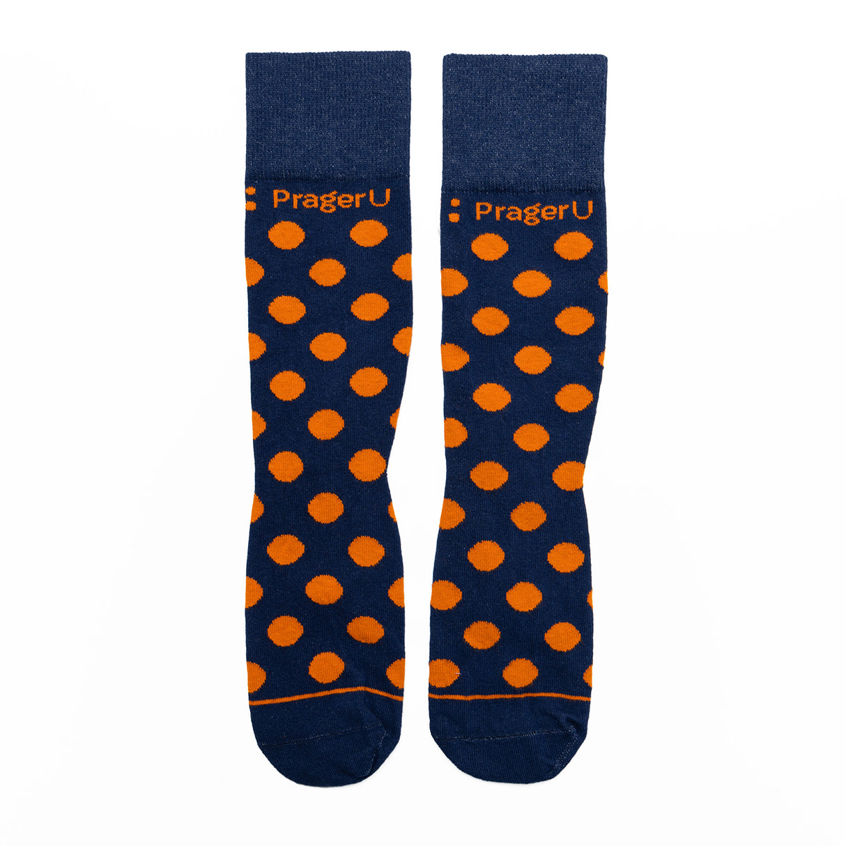 PragerU Dot Socks featuring a colorful dotted pattern, made of comfortable fabric, designed for casual wear.