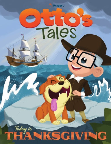 PragerU Otto's Tales: Today is Thanksgiving book cover with colorful illustrations and festive design.