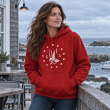 Freedom Eagle Hoodie–White Emblem