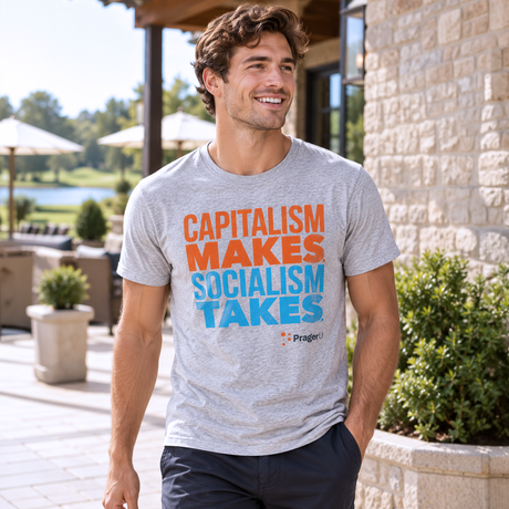 Capitalism Makes Heather Grey Tee Shirt