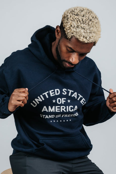 Stand for Freedom Hoodie–Beige Logo