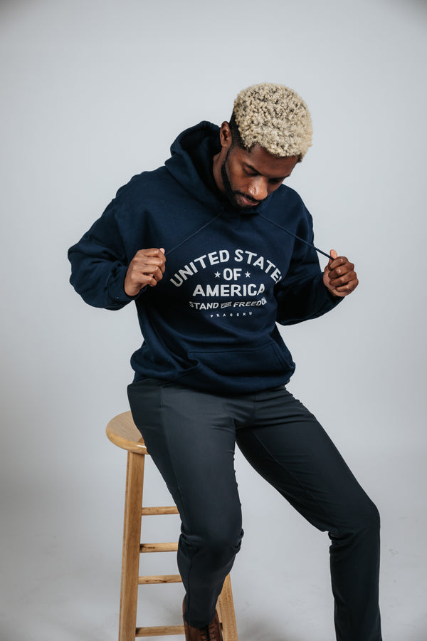 Stand for Freedom Hoodie Beige Logo