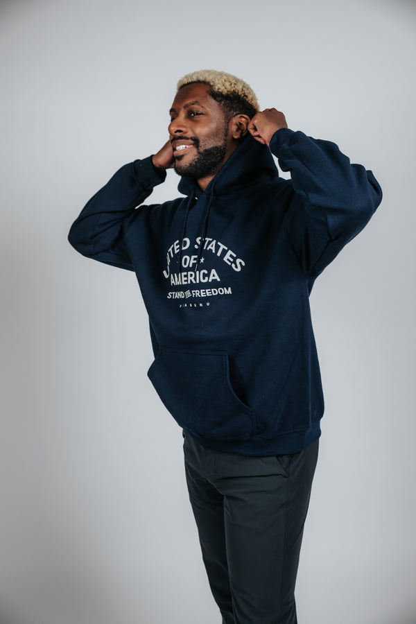 Stand for Freedom Hoodie Beige Logo