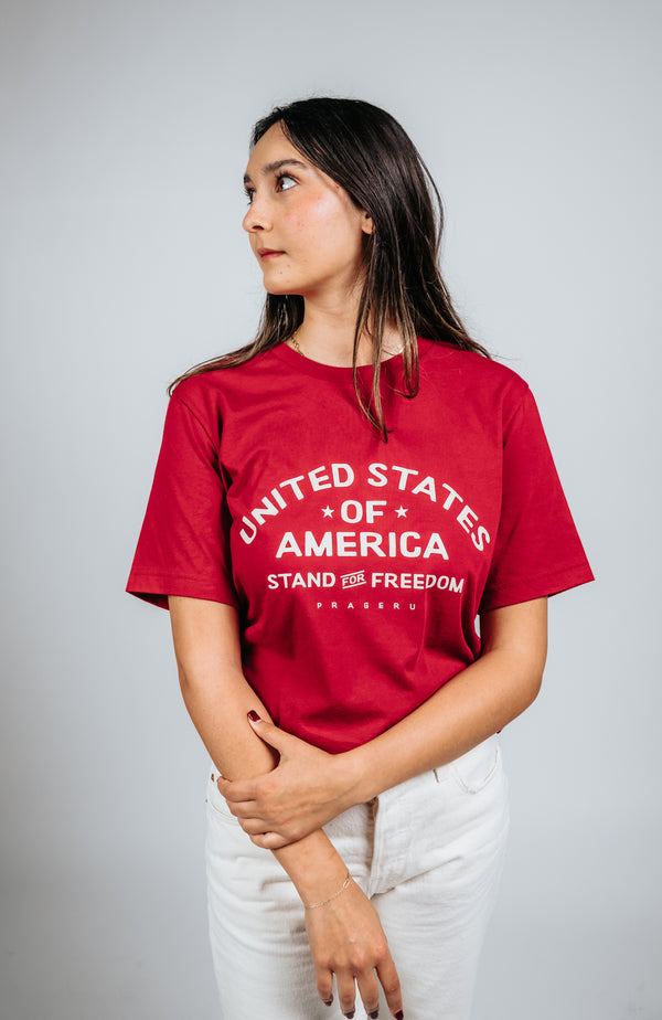 Stand for Freedom Tee Beige Logo