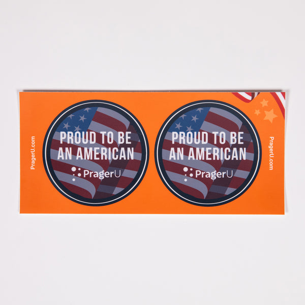 PragerU Proud To Be An American Sticker Sheet - SINGLE SHEET