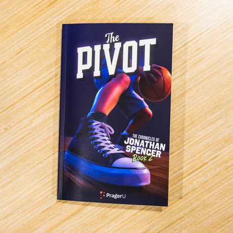 PragerU The Pivot book cover from The Chronicles of Jonathan Spencer series, featuring an illustrated scene on a white background.