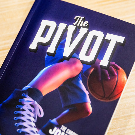 PragerU's "The Pivot" book from The Chronicles of Jonathan Spencer series, showing the hardcover with detailed cover art.