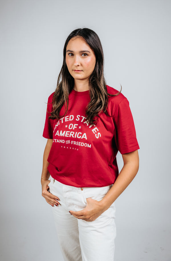 Stand for Freedom Tee Beige Logo