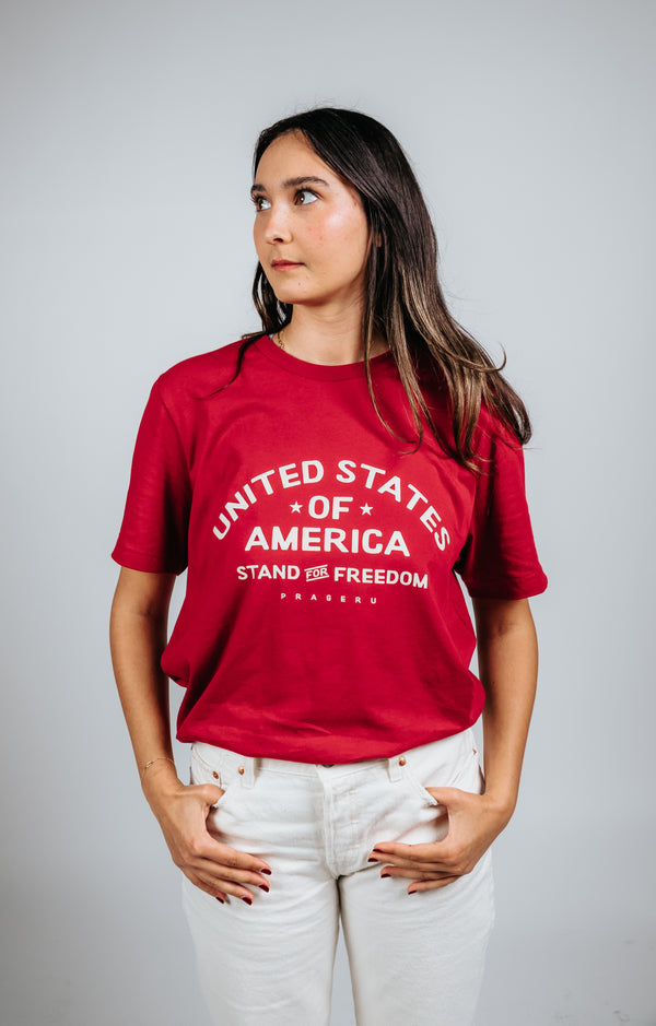 Stand for Freedom Tee Beige Logo