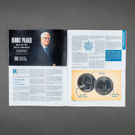 PragerU America 250 magazine, limited collectible edition celebrating the 250th anniversary with patriotic cover design.