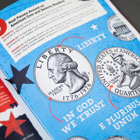 PragerU book titled "An American Tradition: The Independence Day Ceremony" with a cover image featuring patriotic themes.