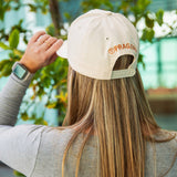 PragerU Faith Over Fear hat showing a black baseball cap with embroidered white text on front.