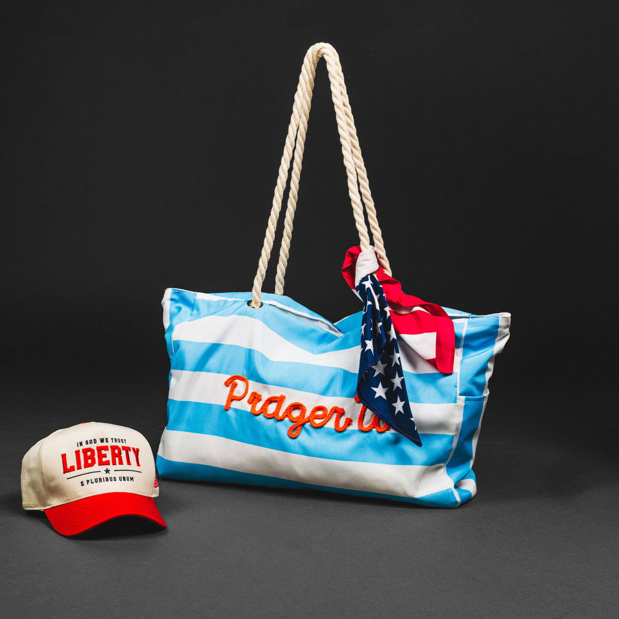 American Summer Bundle | Beach Tote, Bandana & Hat