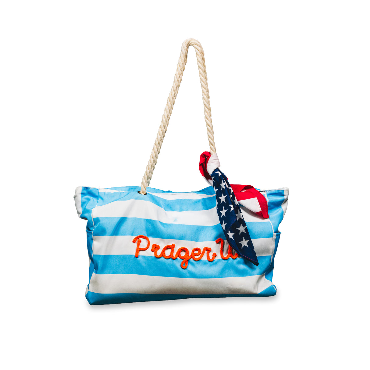 American Summer Beach Tote + American Flag Bandana