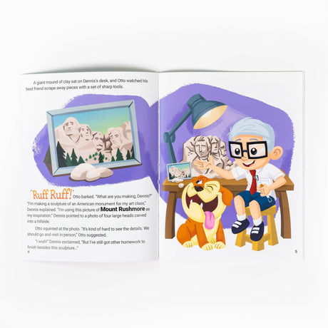 Set of 12 PragerU Otto's Tales "Let's Visit" collection books, featuring colorful cover designs and engaging educational illustrations.