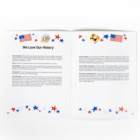 Inside view of PragerU Otto's Tales "Let's Visit" collection, a set of 12 educational books for children.
