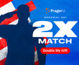 Support PragerU with a tax-deductible donation; image shows Memorial Day soldiers silhouette commemorating service and sacrifice.