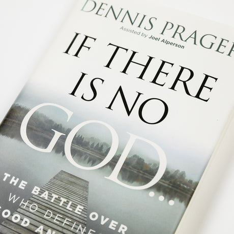 Cover of "If There Is No God" book by Broadside Books, exploring themes of morality and the battle over defining good and evil.