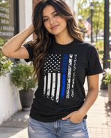 PragerU Back the Blue Distressed Flag Shirt