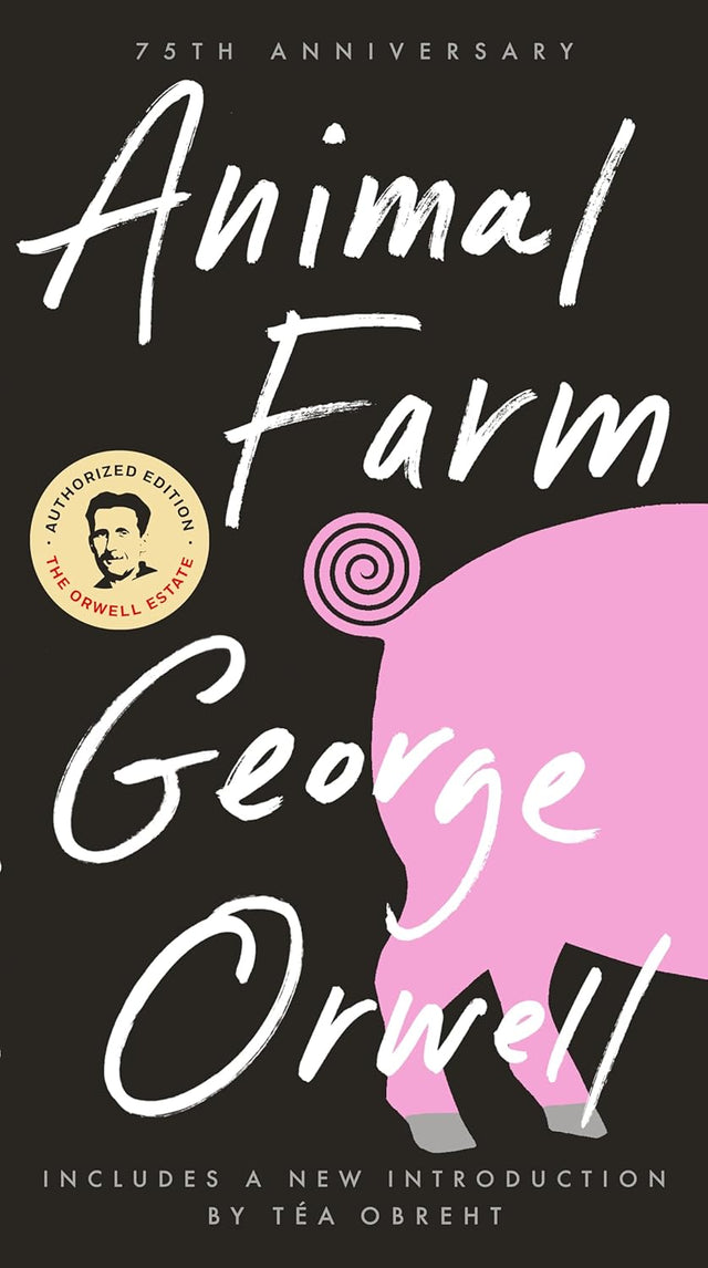 Cover image of George Orwell's Animal Farm book by Signet Books, featuring the classic illustrated cover design.