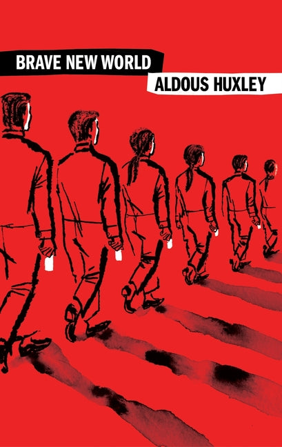 Cover of Brave New World by Aldous Huxley, published by Harper Perennial, featuring a vintage book design with bold title text.