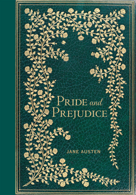 Cover of Pride & Prejudice by Peter Pauper Press, Masterpiece Library Edition, featuring classic book cover design.