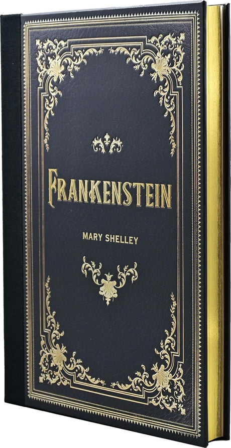 Cover image of Mary Shelley's Frankenstein from the Peter Pauper Press Masterpiece Library Edition, featuring classic book artwork.