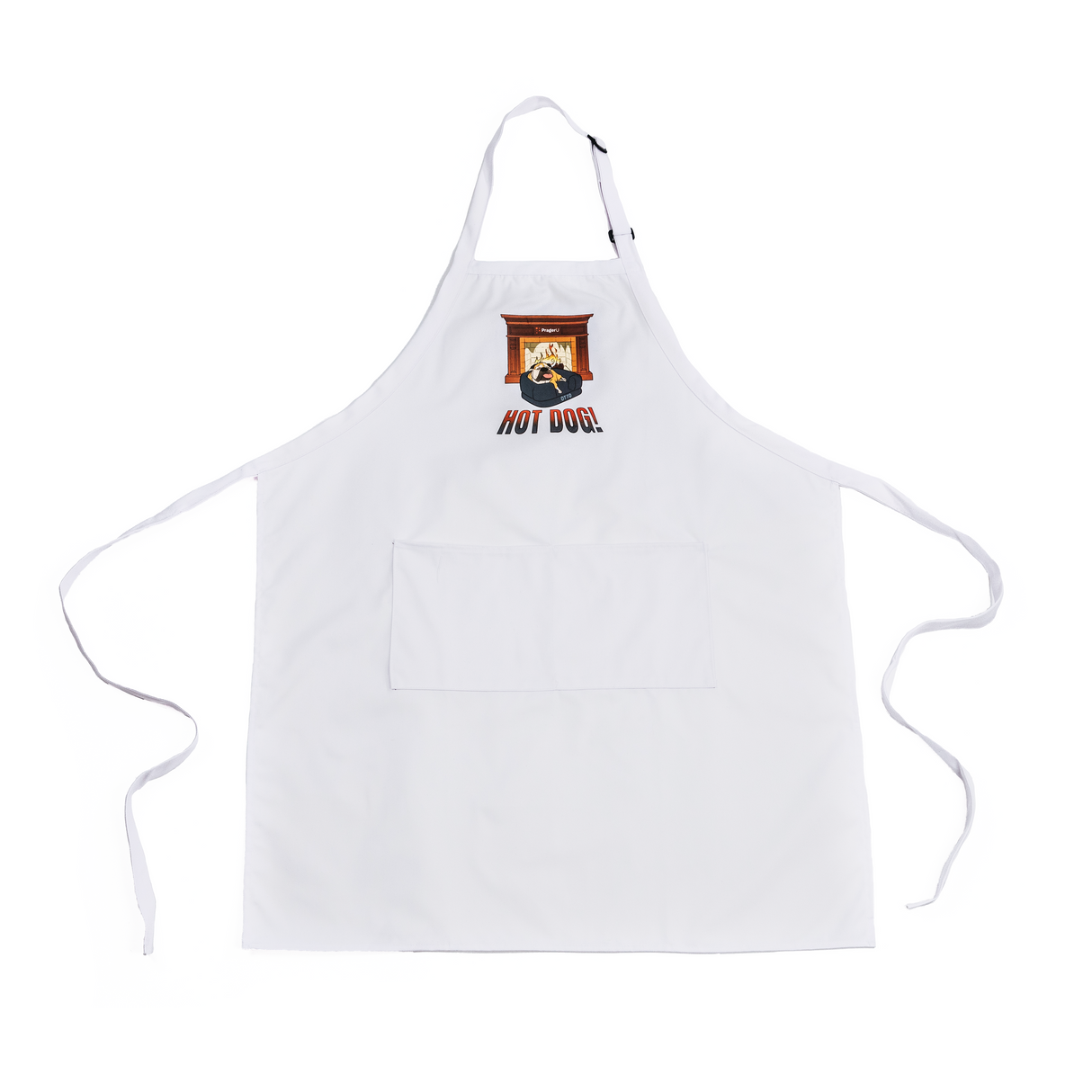 PragerU Otto apron featuring the PragerU logo, made of durable fabric, ideal for cooking or grilling.