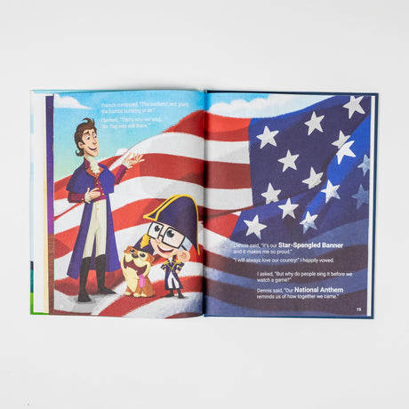Limited edition hardcover book by PragerU titled Otto's Tales, featuring The National Anthem and Pledge of Allegiance.