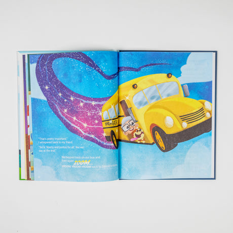 Limited edition PragerU Otto's Tales book in hard cover featuring The National Anthem and Pledge of Allegiance illustrations.