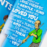 Children's book titled "The 10 Commandments" by PragerU, featuring colorful illustrations on the cover.