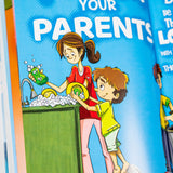 Children's book titled "The 10 Commandments" by PragerU, featuring colorful cover art with illustrations for kids.