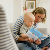 PragerU The ABCs of America board book for babies and toddlers, featuring colorful pages with alphabet letters and American themes.