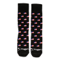 Black Flag Socks by PragerU featuring patriotic flag design, made of comfortable material for everyday wear.