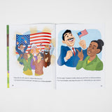 PragerU Otto's Tales: The American Trinity book cover showing title text and artwork related to American history.