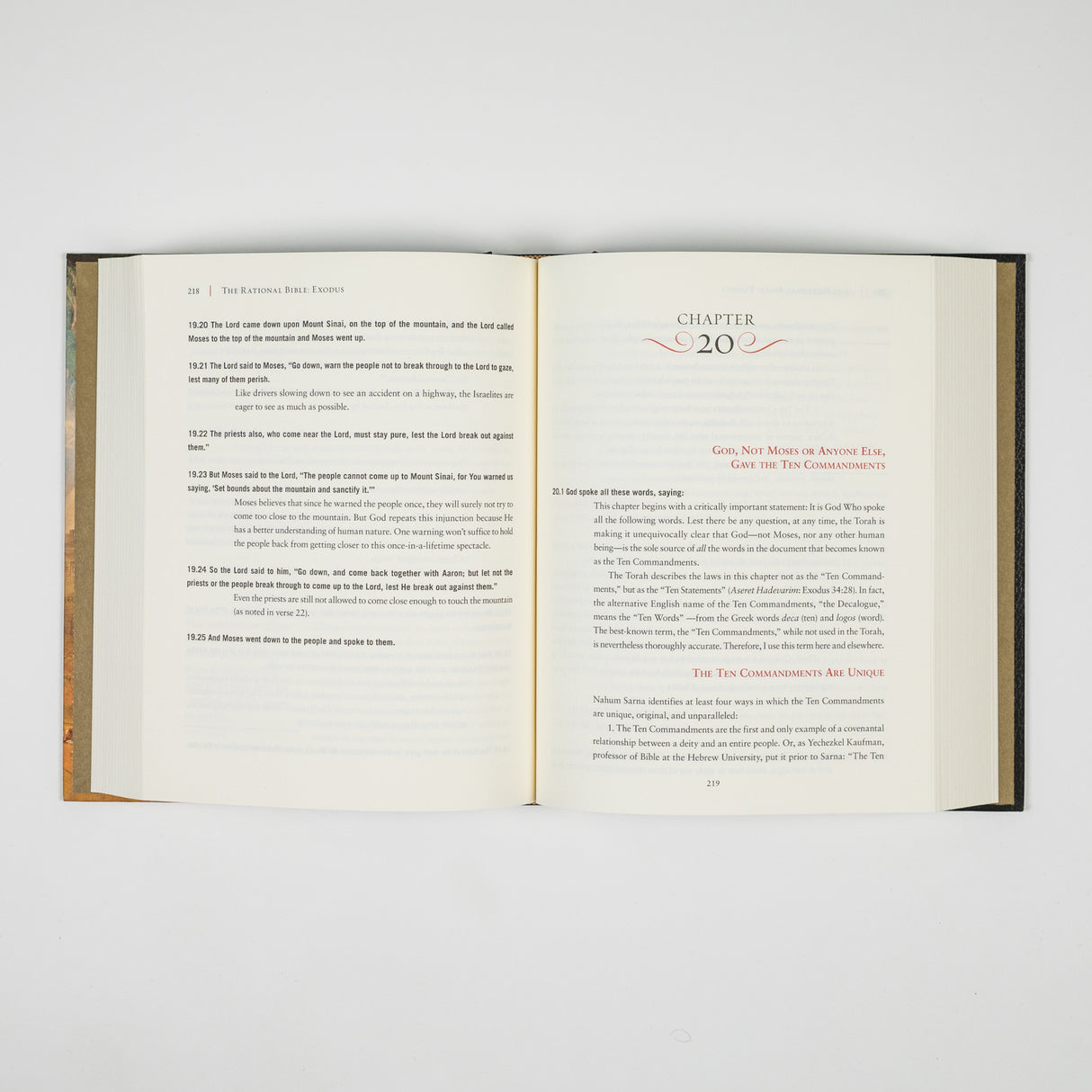 The Rational Bible: Exodus book cover by Regnery Faith, featuring biblical imagery and title text in a clean design.