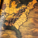 Book cover for "Trailblazers of America: Heroes of the Frontier" by PragerU, featuring historical explorers and frontier scenes.