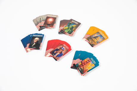 PragerU Celebrate America Race to The White House board game featuring colorful game board and playing pieces for family fun.