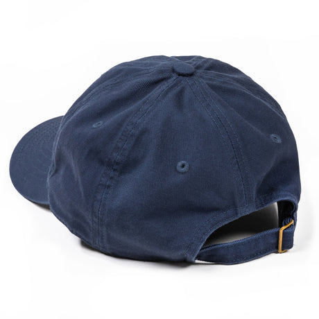 PragerU Dot baseball hat featuring a casual design, navy color, and adjustable strap, perfect for everyday wear.