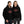 PragerU Land of the Free USA hoodie in black with red logo, featuring a casual fit and comfortable fabric for everyday wear.