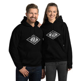White logo Land of the Free USA hoodie by PragerU, casual hoodie with patriotic design and comfortable fit.